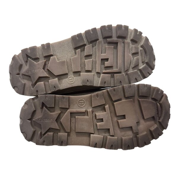 Carters Boots Rugged Lace Up w Strap Closure Textured Knit Upper Size Boy 11 M - Picture 11 of 16